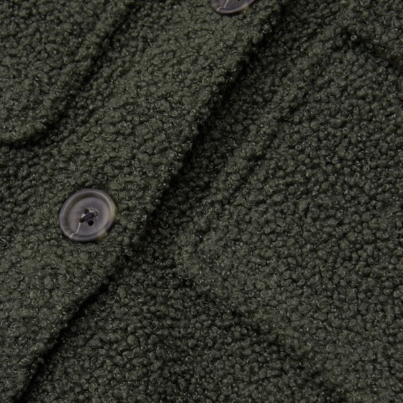 Abercrombie & Fitch XXS Green Sherpa shacket - Picture 3 of 3